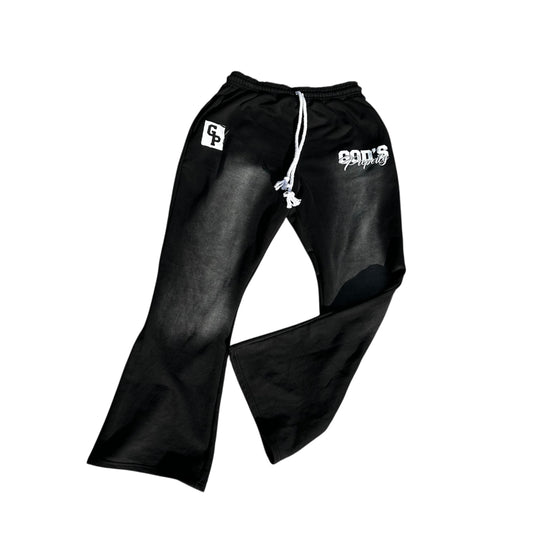 Acid Washed Flare Sweatpants (Pre-order)